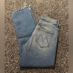 MOTHER Light Blue Ankle Jeans